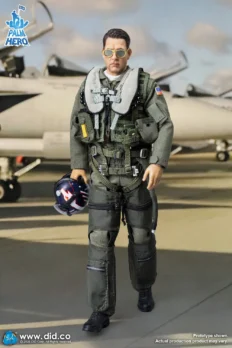 1/12 Scale DID XM80031 U.S Navy Fighter Weapons School Instructor F/A-18E Pilot – Captain Mitchell Figure