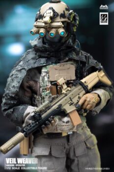 1/12 Scale HASUKI SA04 Black Ops Veil Weaver action figure