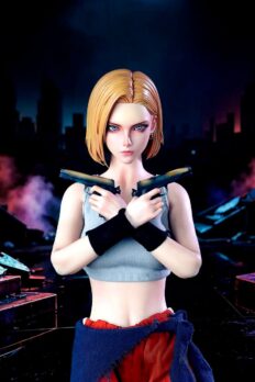 1/6 Scale BoxQi Studio BQS-01 Future Warrior Little18 Platinum Silicone Doll