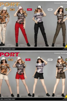 1/6 Scale FLIRTY GIRL COLLECTIBLES Female Long Pants & Shorts for 12" action figure