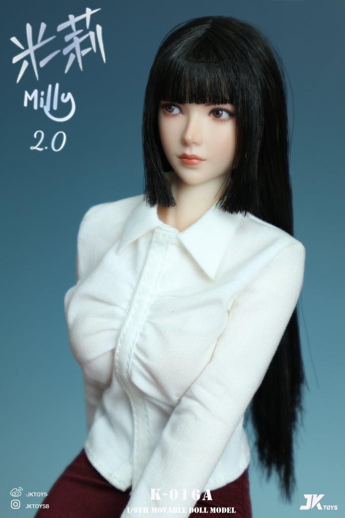 1/6 Scale JK Toys K016 Milly 2.0 with Moveable Eyes - Image 3