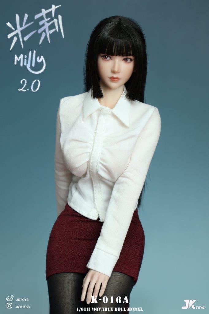1/6 Scale JK Toys K016 Milly 2.0 with Moveable Eyes - Image 4