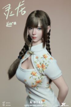 1/6 Scale JKTOYS K-014A Asian Beauty Headsculpt - Liora the Dragon (Articulated Eyes)