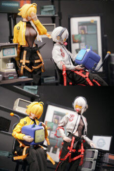 1/6 Scale NEWUP Hollow Investigator Tactical Suit NU001AB + Hollow Outpost Scene NU002