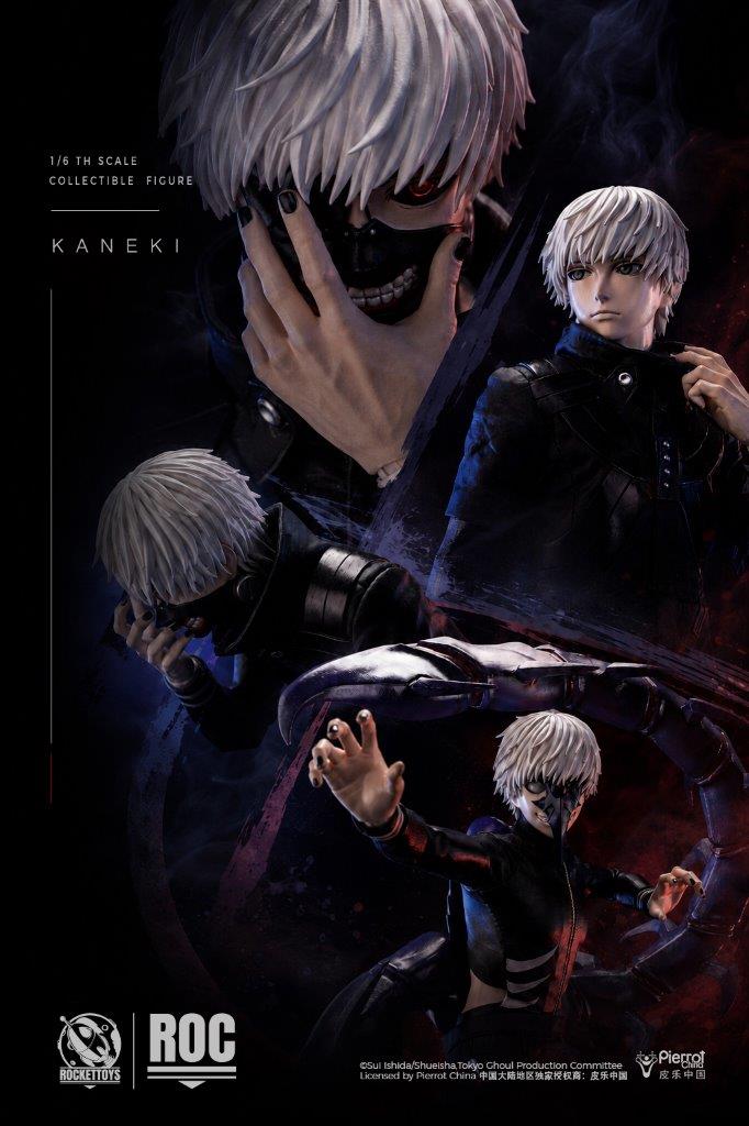1/6 Scale Rocket Toys ROC-025 Ken Kaneki Combat Suit Version Figure - Image 18