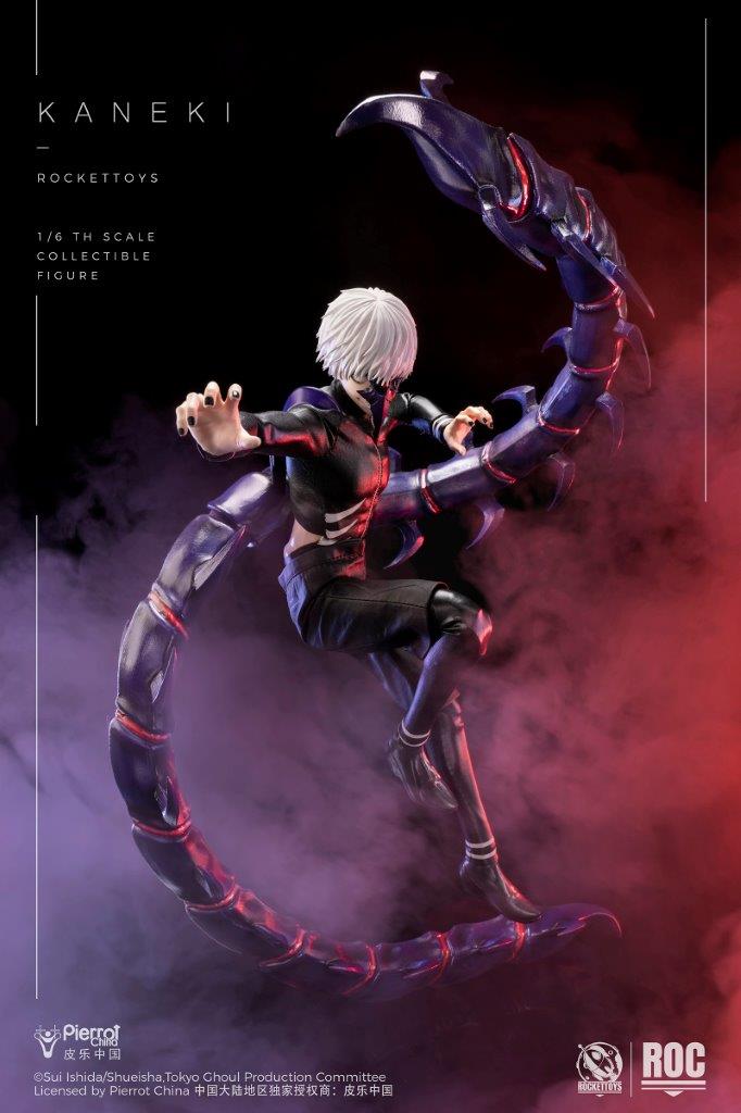 1/6 Scale Rocket Toys ROC-025 Ken Kaneki Combat Suit Version Figure - Image 9