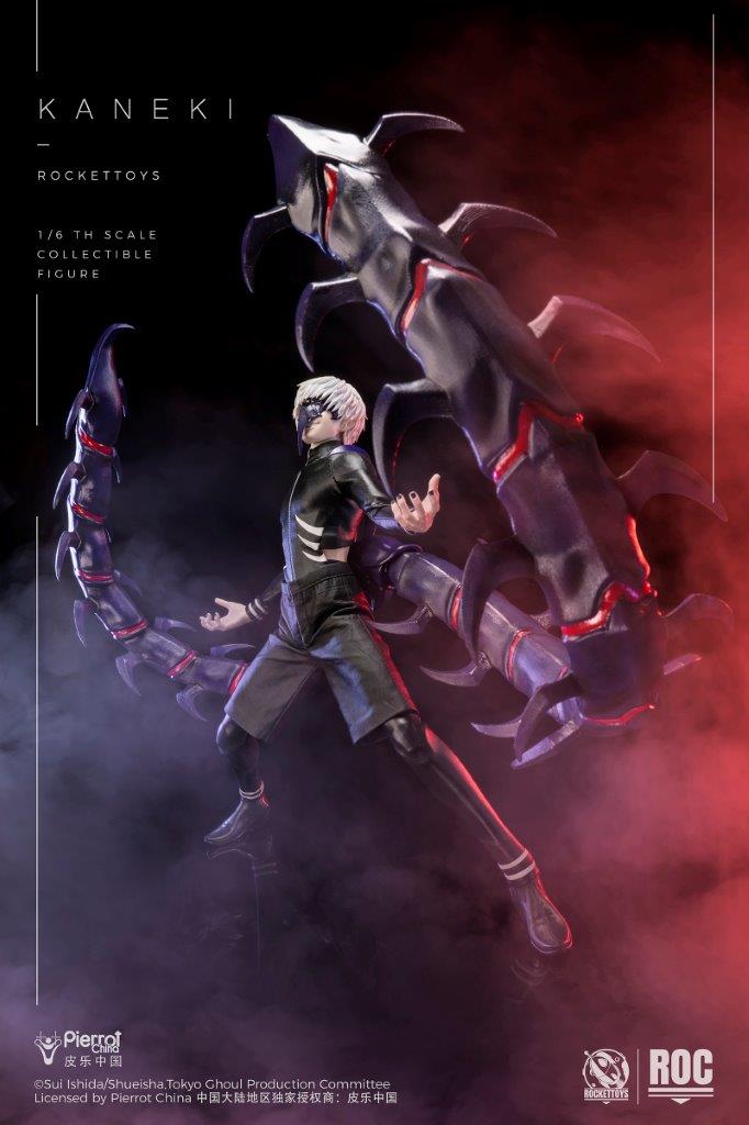 1/6 Scale Rocket Toys ROC-025 Ken Kaneki Combat Suit Version Figure - Image 10