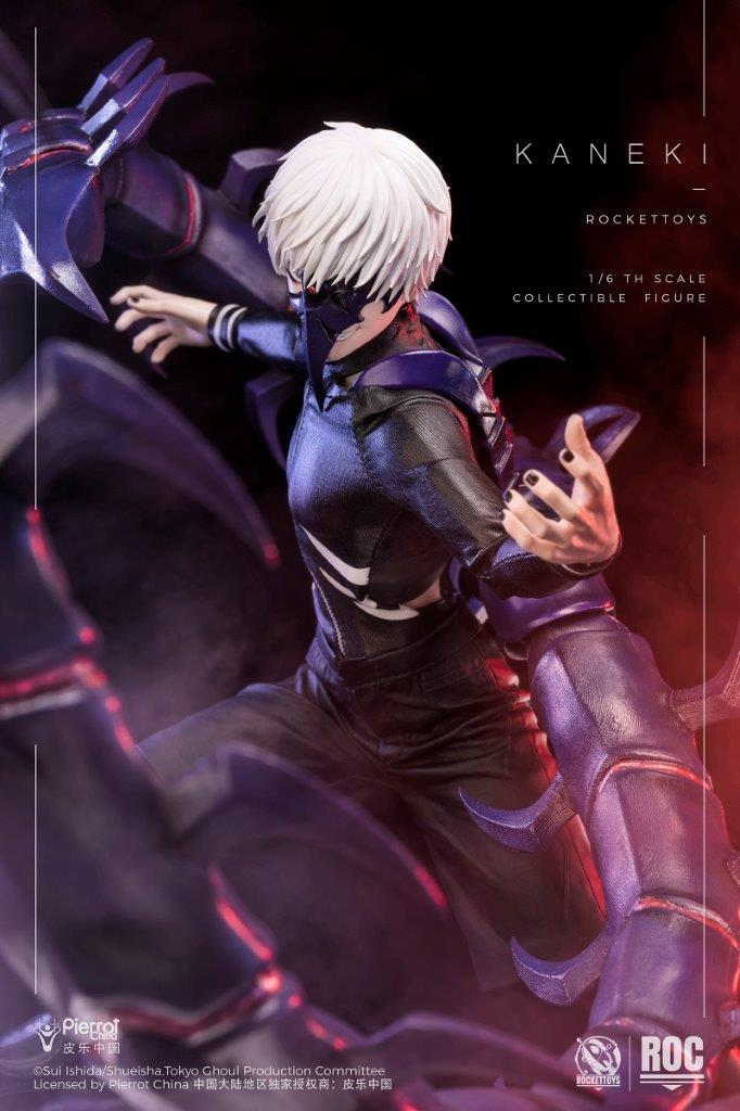 1/6 Scale Rocket Toys ROC-025 Ken Kaneki Combat Suit Version Figure - Image 13