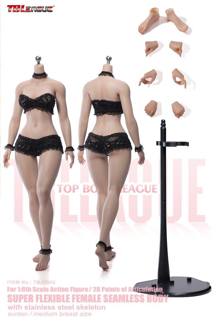 1/6 Scale TBLeague TB-DF02H Super-Flexible Seamless Slender Waist and Full Hips Bodies - Image 13