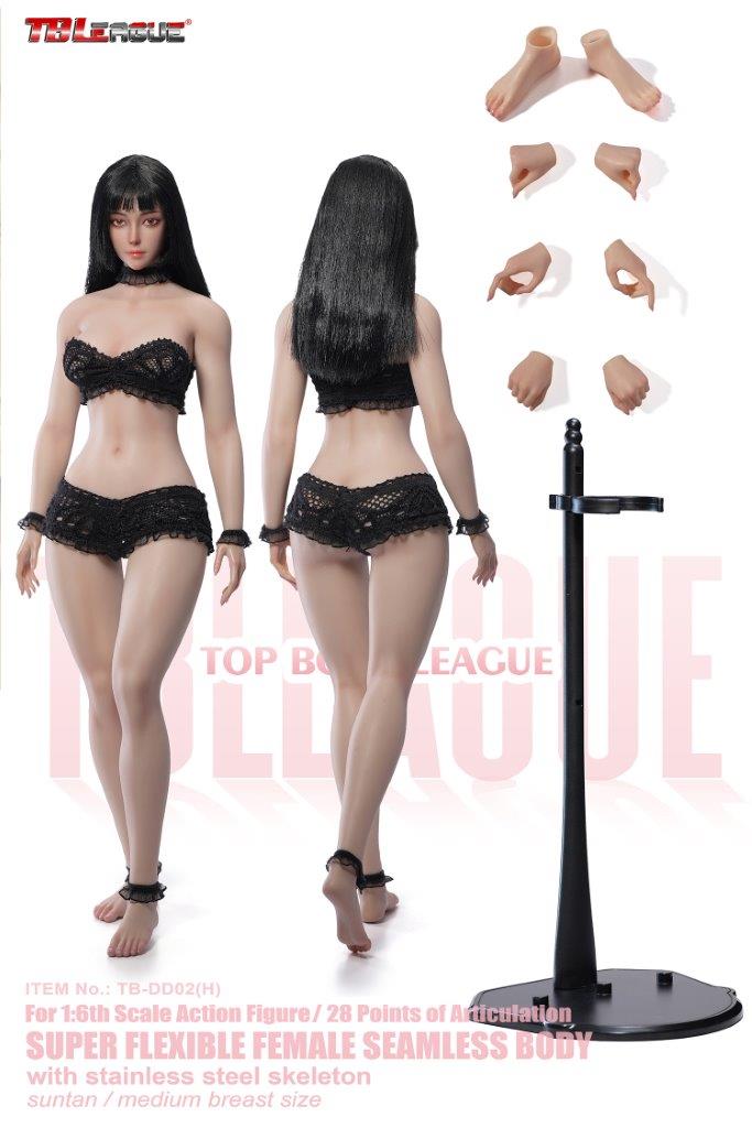1/6 Scale TBLeague TB-DF02H Super-Flexible Seamless Slender Waist and Full Hips Bodies - Image 14