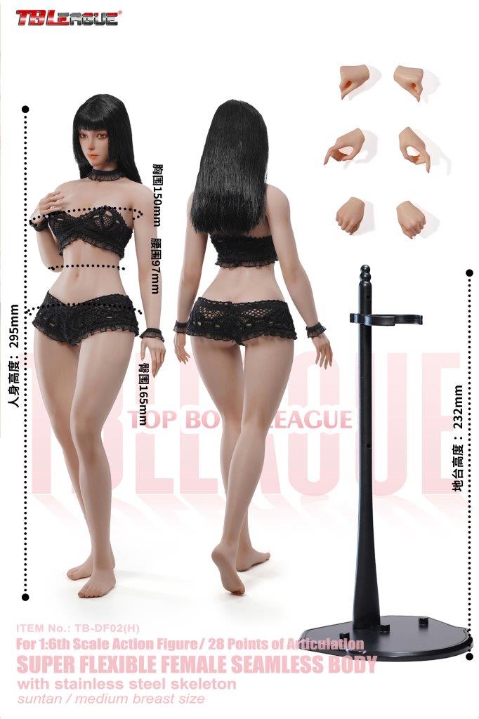 1/6 Scale TBLeague TB-DF02H Super-Flexible Seamless Slender Waist and Full Hips Bodies - Image 16