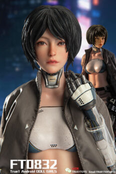 1/6 Scale True1Toys FT0832 Android Bill Rust Blades Figure, Black Hair Version Figure