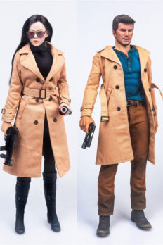 1/6 Scale Unisex Minimalist Trench Coat – Fits 12-Inch Male & Female Action Figures
