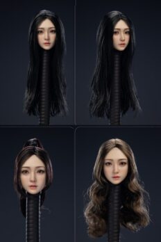 1/6 Scale WTOYS Articulated Eyes Female Head Sculpt “Xiao Ru” – Heavy Makeup / Light Makeup Doll Head
