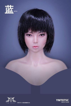1/6 Scale YMTOYS YMT075 Cool Girl Blue Head Sculpt