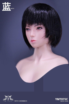 1/6 Scale YMTOYS YMT075 Cool Girl Blue Head Sculpt