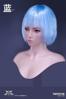 1/6 Scale YMTOYS YMT075 Cool Girl Blue Head Sculpt