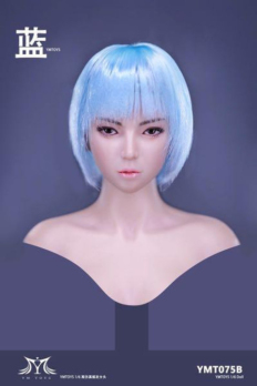 1/6 Scale YMTOYS YMT075 Cool Girl Blue Head Sculpt