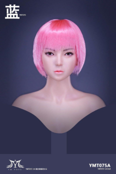 1/6 Scale YMTOYS YMT075 Cool Girl Blue Head Sculpt