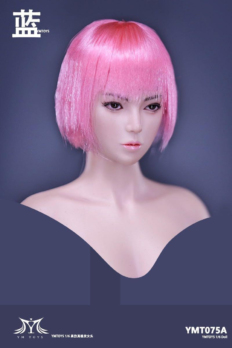 1/6 Scale YMTOYS YMT075 Cool Girl Blue Head Sculpt