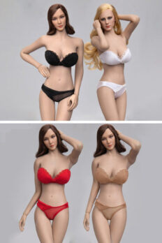 1/6 Scale Strapless Bra Women’s Underwear Set for Action Figure Model