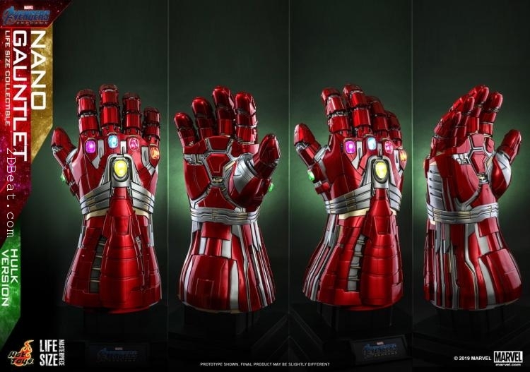 Hot Toys LMS008 1/1 Avengers 4: The Final Battle Nano Gloves Hulk Ver
