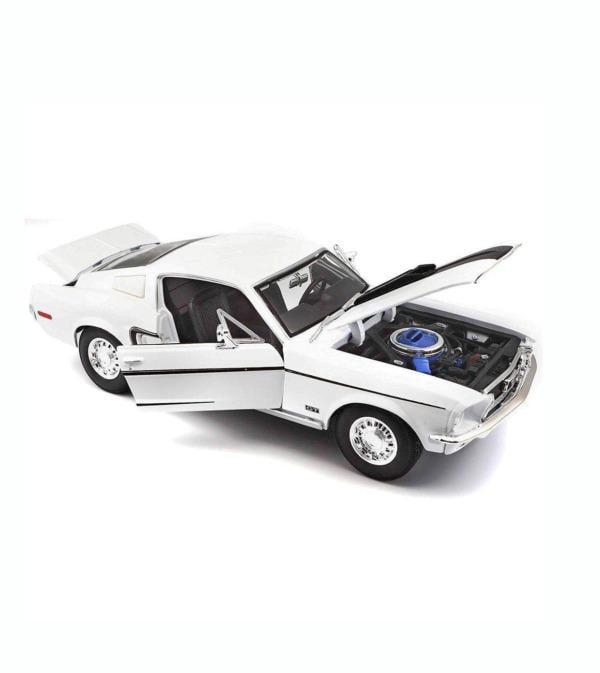  Disponible] Maisto Ford Mustang GT Cobra Jet White Diecast Model Car Model 2DBeat Figure Store