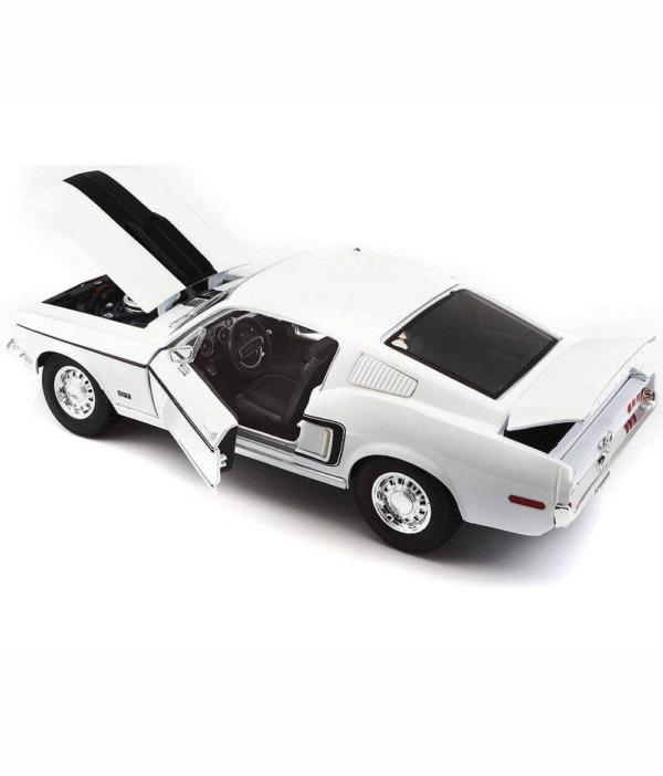 In-Stock] 1:18 Scale Maisto 1968 Ford Mustang GT Cobra Jet 31167 White  Diecast Model Toy Car – 2DBeat Hobby Store