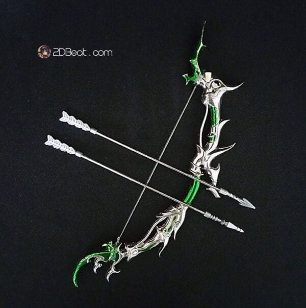 1/6 Scale Weapons Chinese Ancient Traditional Alloy Bow and Arrow